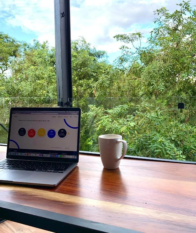 Glass Jungle Villa With Amazing Green Views -10 Min Dt Playa del Carmen